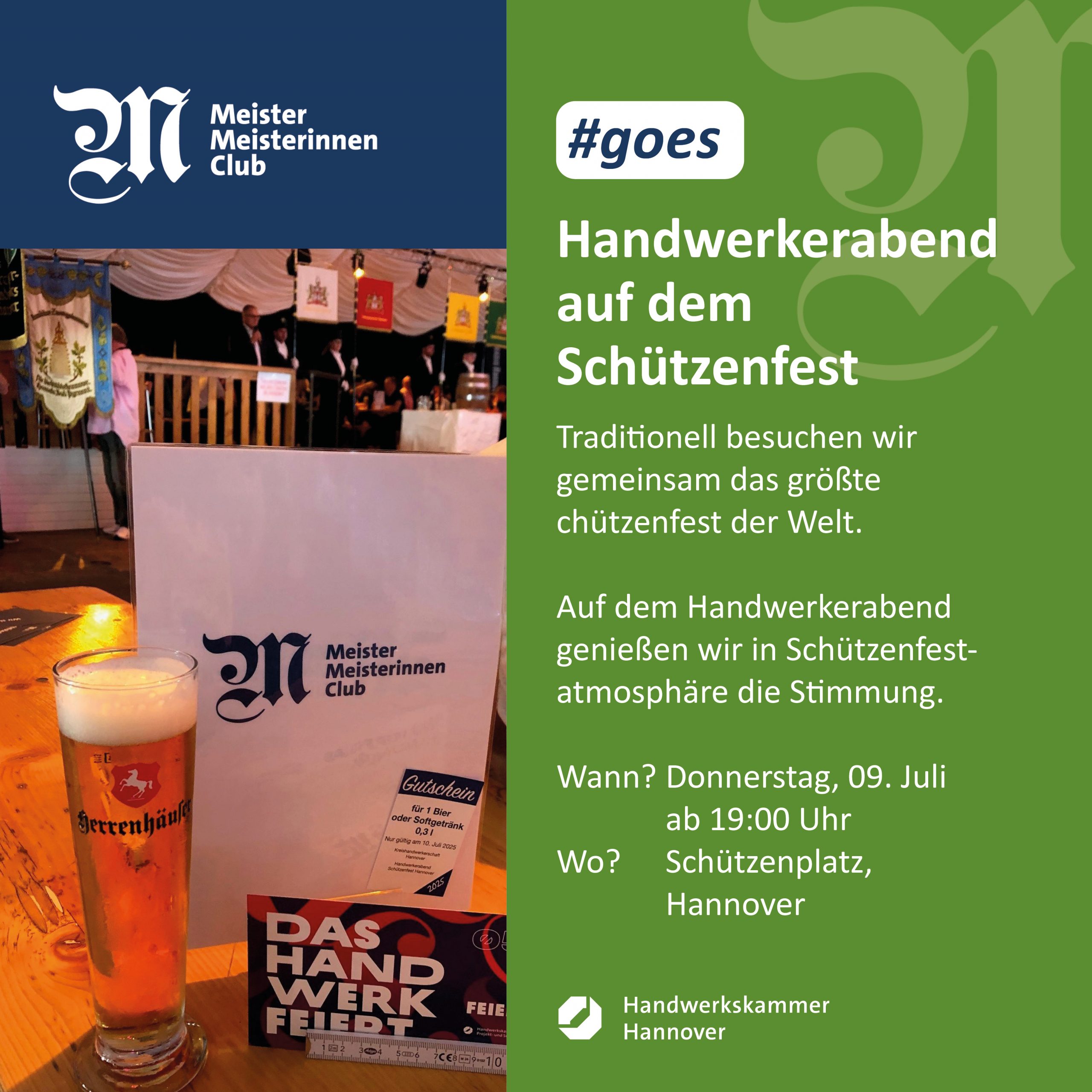 #goes Handwerkerabend auf dem Schützenfest